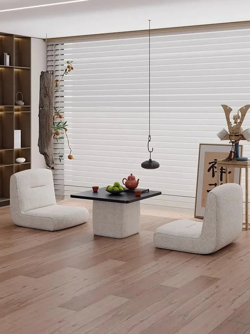 Nordic Tatami Table and Chair Set for Balcony and Bay Window Japanese Simple Design Wooden Coffee Table Home Furniture
