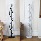 Nordic Postmodern LED Floor Lamp RGB Livingroom Bedroom Study Hotel Line without Main Light Spiral Vertical Luxury Corner Lamps