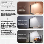 Eye Protection LED Desk Lamp - USB Rechargeable Dimmable Table Lamp for Student Reading Bedroom Bedside