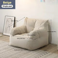 Ljylazy Linen Single Double Minimalist Sofa Leisure Bean Bag Chair Living Room Personality Puffs Sofa Creative Home Furniture