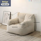 Ljylazy Linen Single Double Minimalist Sofa Leisure Bean Bag Chair Living Room Personality Puffs Sofa Creative Home Furniture