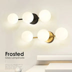 Nordic Indoor LED Wall Lights Decor for Bedroom Living Room G9 7W Frosted Glass Ball LED Wall Lamps Wall Sconce Lighting Fixture