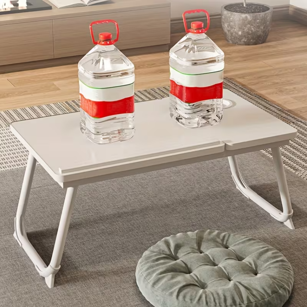 Compact foldable laptop desk for bed, sofa and home office