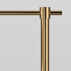 Close-up of the iron desk lamp frame