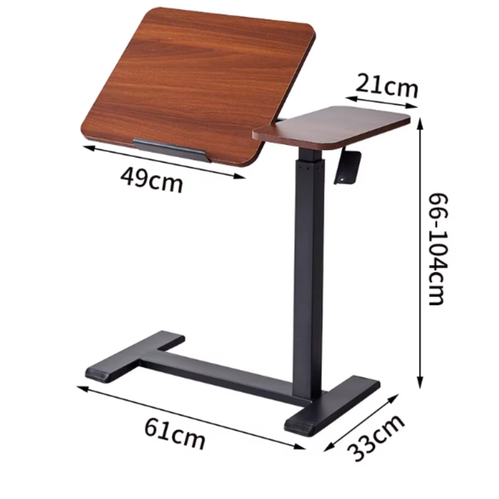 Adjustable rolling computer desk dimensions