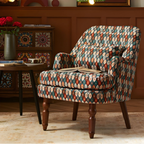 American Country fabric armchair