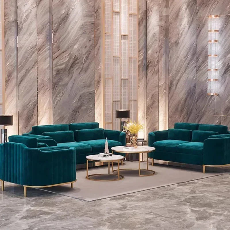 Modern Fancy Living Room Sofas Designer Green Floor Armchair Sofas Sets Lounge Sectional Divani Da Soggiorno Bedroom Furniture
