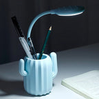 Creative LED Multi-Function Eye Protection Table Lamp Multi-Use Cactus Storage Table Lamp Student Reading USB Charge Night Light