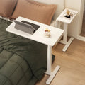 Air-Powered Lifting Bed Side Computer Desk Home Bedroom Simple Student Writing Desk Mobile Sofa Folding Desk Office Furniture
