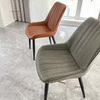 Modern Minimalist Backrest Dining Chairs Nordic Home Restaurant Furniture Light Luxury Leather Dressing Chair