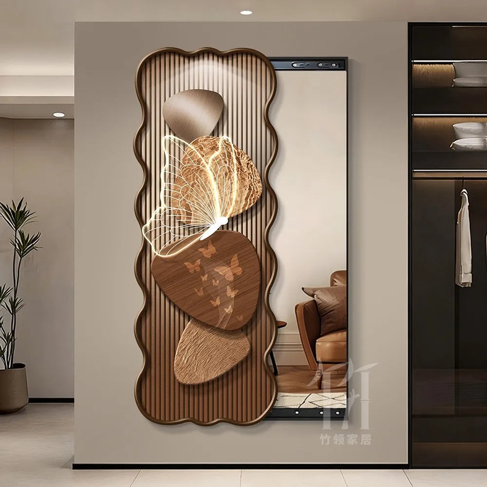 Hidden Full-Length Mirror Entrance Decoration Painting Home Decor Items Large Mirror Designer Furniture Living Room Grand Miroir