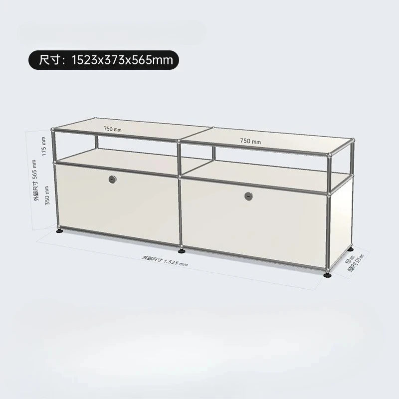 Living Room Cabinet Sideboards Coffee Table Tv Stand Storage Cabinet Corner Metal Storage Display Customizable Modular Furniture
