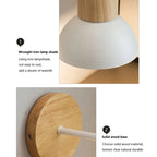 Nordic Wall Light LED Creative Modern Simple Corridor Bedroom Room Living Room Solid Wood Lighting Fixture