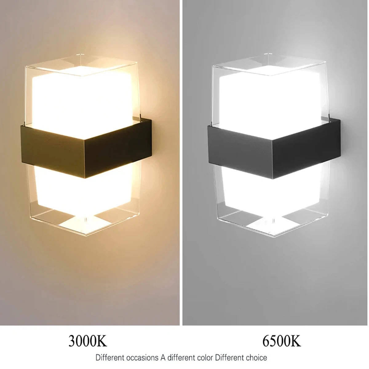 LED Wall Light 220V Rainproof Outdoor 10W Wall Sconce Lamp Bedroom Bedside Light Living Room Decor Lamp