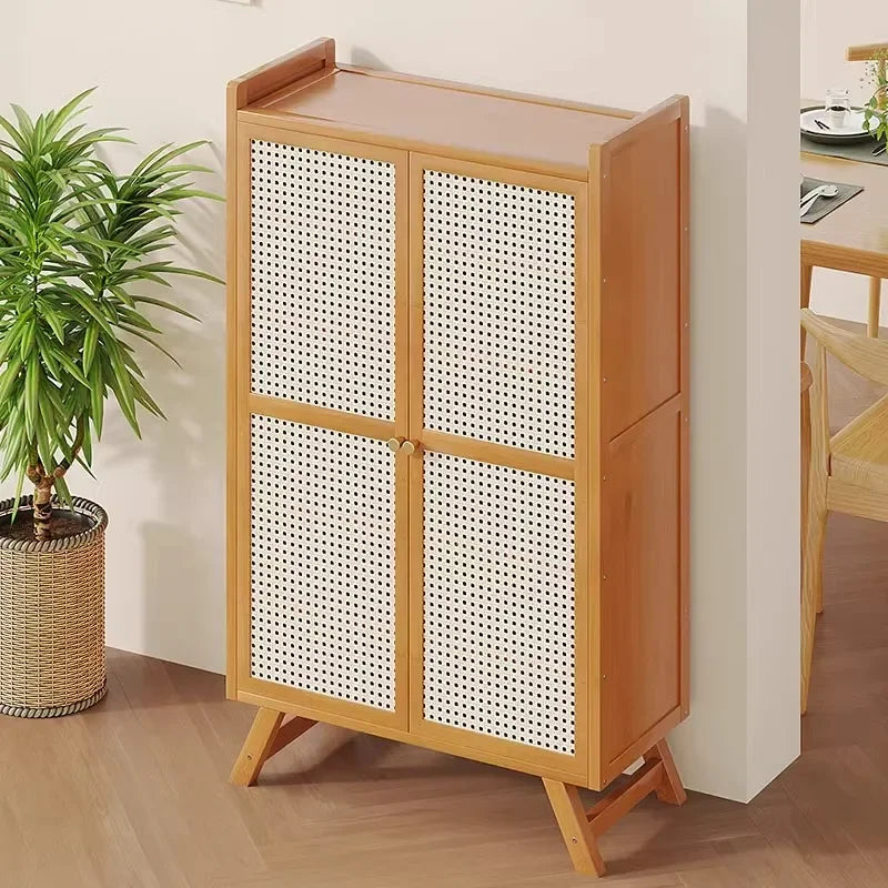 Simple Shoe Rack, Multi-Layer Storage Rack at the Door of the Home, Dust-Proof Shoe Cabinet, Not for Solid Wood Rental Houses