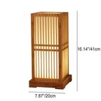 Japanese bamboo table lamp dimensions