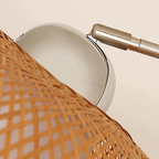 Close-up of the curved fishing rod frame