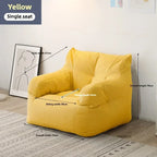 Ljylazy Linen Single Double Minimalist Sofa Leisure Bean Bag Chair Living Room Personality Puffs Sofa Creative Home Furniture