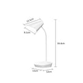 LED Desk Lamp 3 Levels Dimmable Touch Night Light USB Rechargeable Eye Protection Foldable Table Lamp for Bedroom Bedside Desk