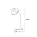 LED Desk Lamp 3 Levels Dimmable Touch Night Light USB Rechargeable Eye Protection Foldable Table Lamp for Bedroom Bedside Desk