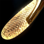 Nordic Crystal LED Chandelier Living Room Bedroom Bedside Pendant Lights Indoor Dining Room Decorative Lighting Hanging Lamp