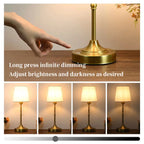 Cordless Table Lamps Rechargeable Battery Lamp with 3-Level Dimmable Fabric Touch Bedside Lamps for Bedroom, Living Room