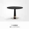 N19 Bamboo Dragonfly Black North American Imported Ash Wood Solid Wood round Dining Table Small Apartment Italian Minimalist Z
