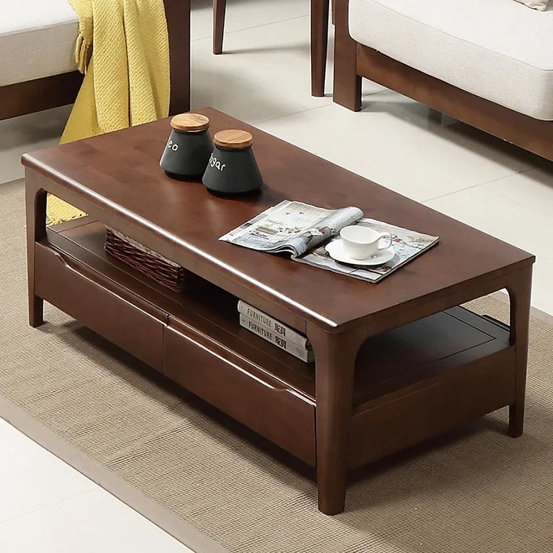 Writing Decoration Coffee Table Wood Luxury Bedroom Designer Side Table Drawers Standing Mesas Bajas Living Room Furniture
