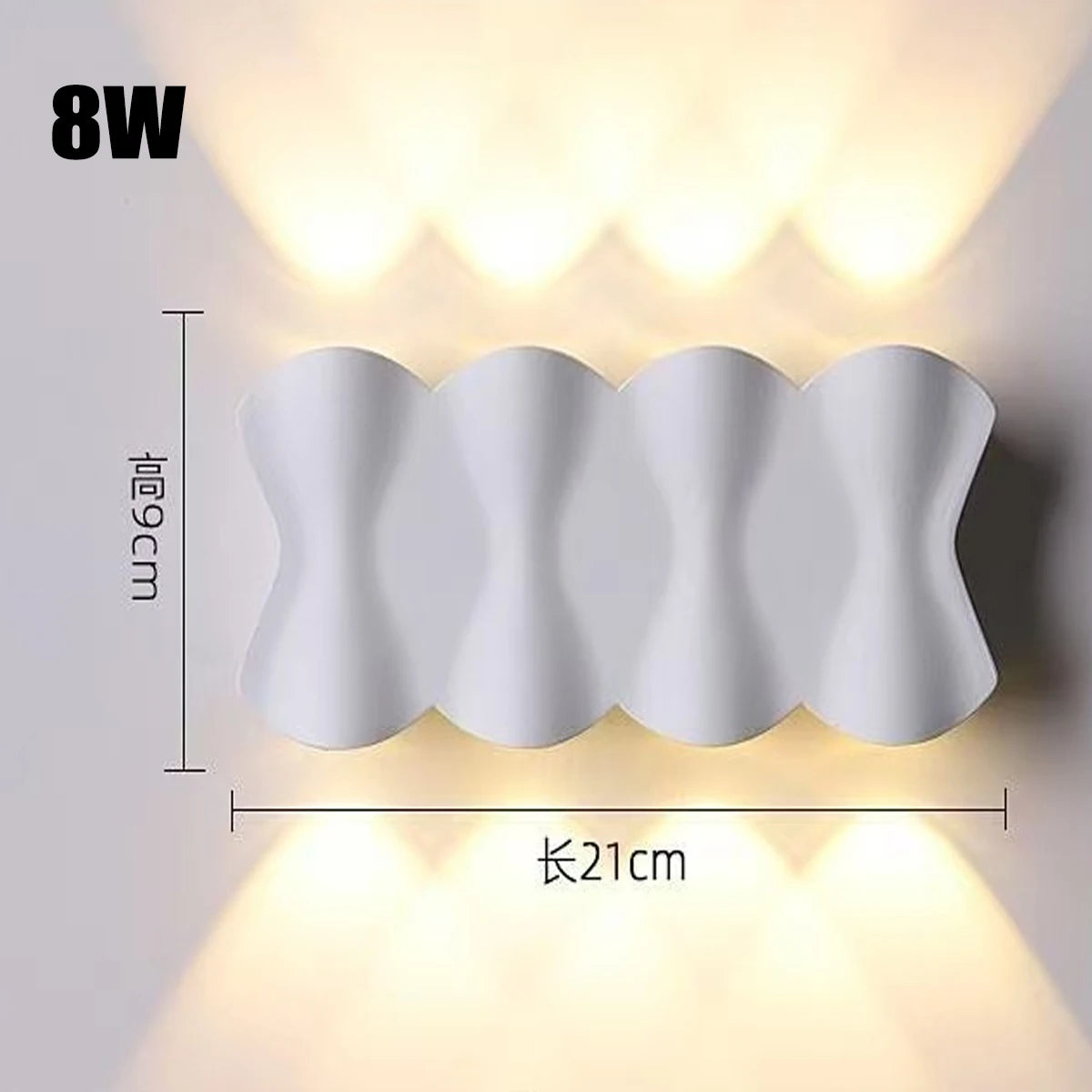 Outdoor Waterproof Wall Light AC220V Aluminum Wall Washer Creative Sconce for Living Room Bedroom Bedside