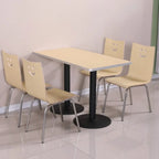 For Fast Food Restaurant Dining Table and Chair Set for Breakfast Snack Burger Milk Tea Shop High End Catering Staff Canteen