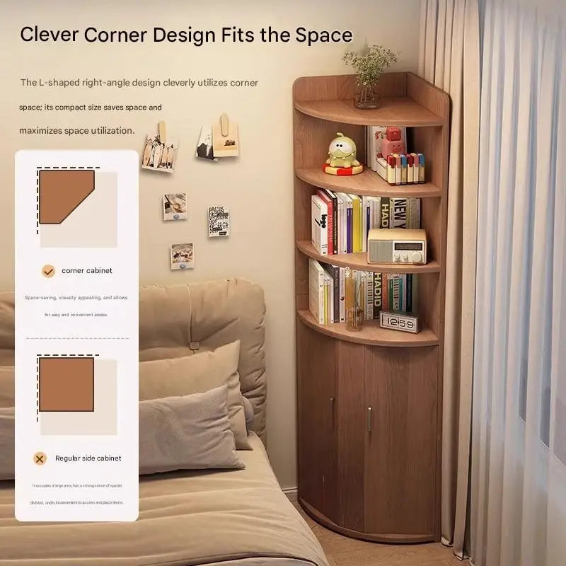 Living Room Wall Corner Cabinet Triangle Shelf against Wall Home Storage Organizer Corner Living Room Wall Shelf