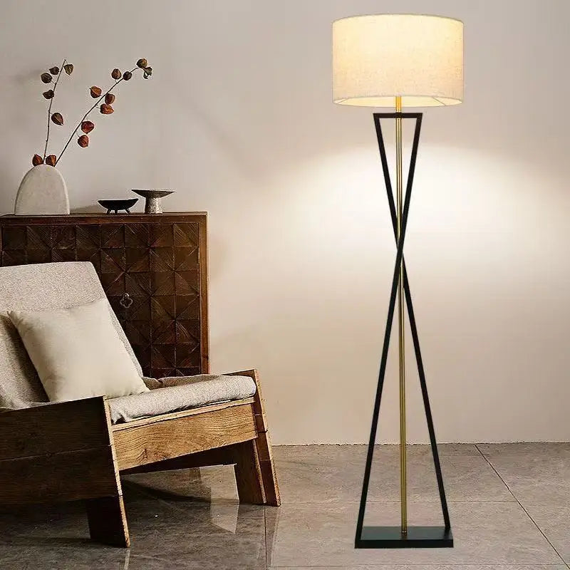 Scandinavian Modern Iron Floor Lamp Creative Minimalist for Living Room Bedroom Study Night Lighting Home Decor Items LED