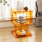 Acrylic Transparent Storage Rack, Simple Bedroom Rack, Bedside Table, Coffee Table