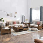 Living Room Sofas Minimalist Large Wooden Daybed Lazy Sofas Lounges Home Furniture