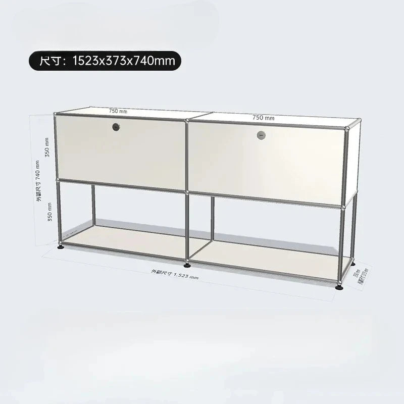 Living Room Cabinet Sideboards Coffee Table Tv Stand Storage Cabinet Corner Metal Storage Display Customizable Modular Furniture