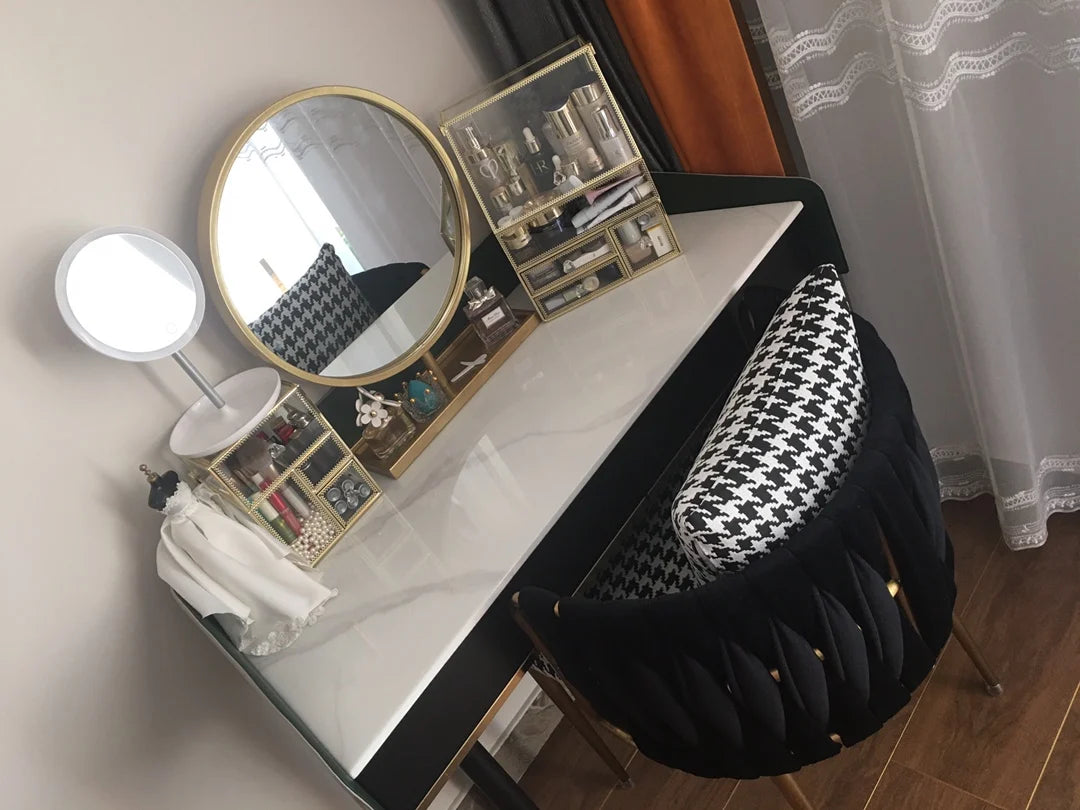Stool Bedroom Dining Fairy Chair Luxury Internet Celebrity Makeup Dressing Table Fabric Contemporary