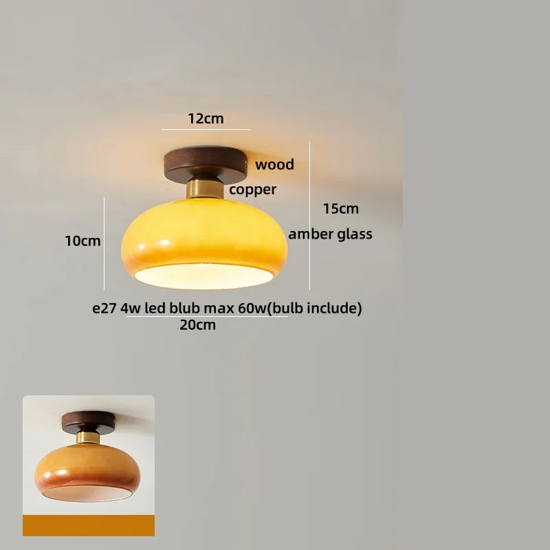Flush Mount LED Ceiling Light Fixture Bathroom Kitchen Bedroom White Peace Dove Copper Tiffany Glass Plafond Lamp Lamparas