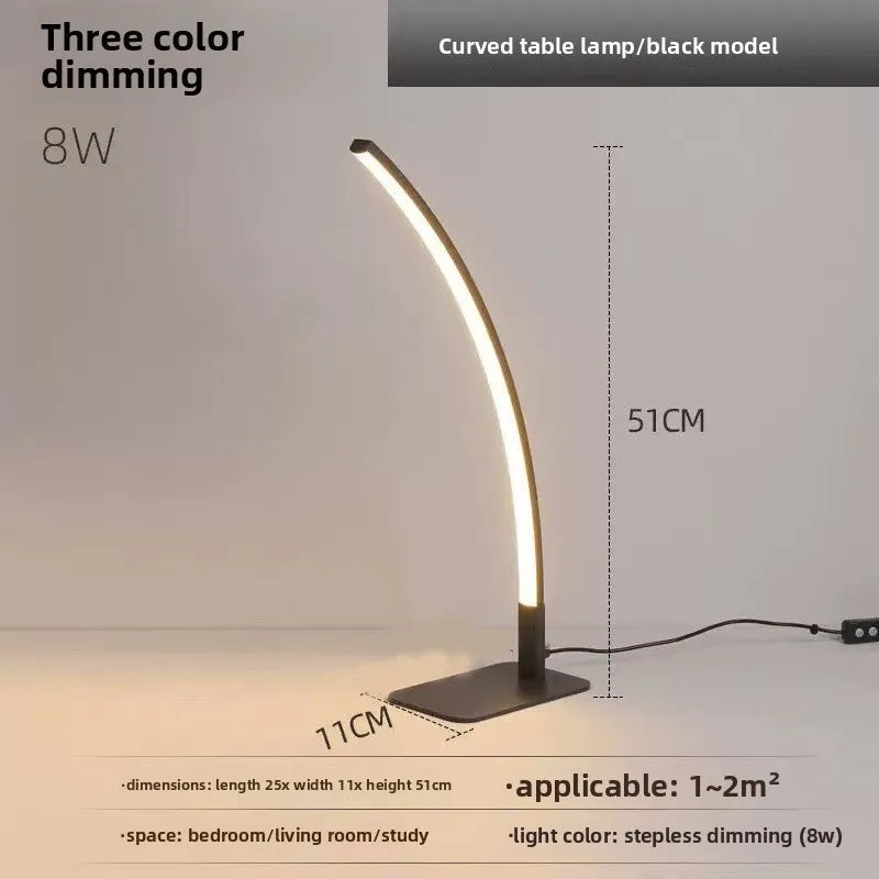 Eye Protection Nordic Modern Simple Bedroom Decorative Table Lamp