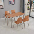 For Fast Food Restaurant Dining Table and Chair Set for Breakfast Snack Burger Milk Tea Shop High End Catering Staff Canteen