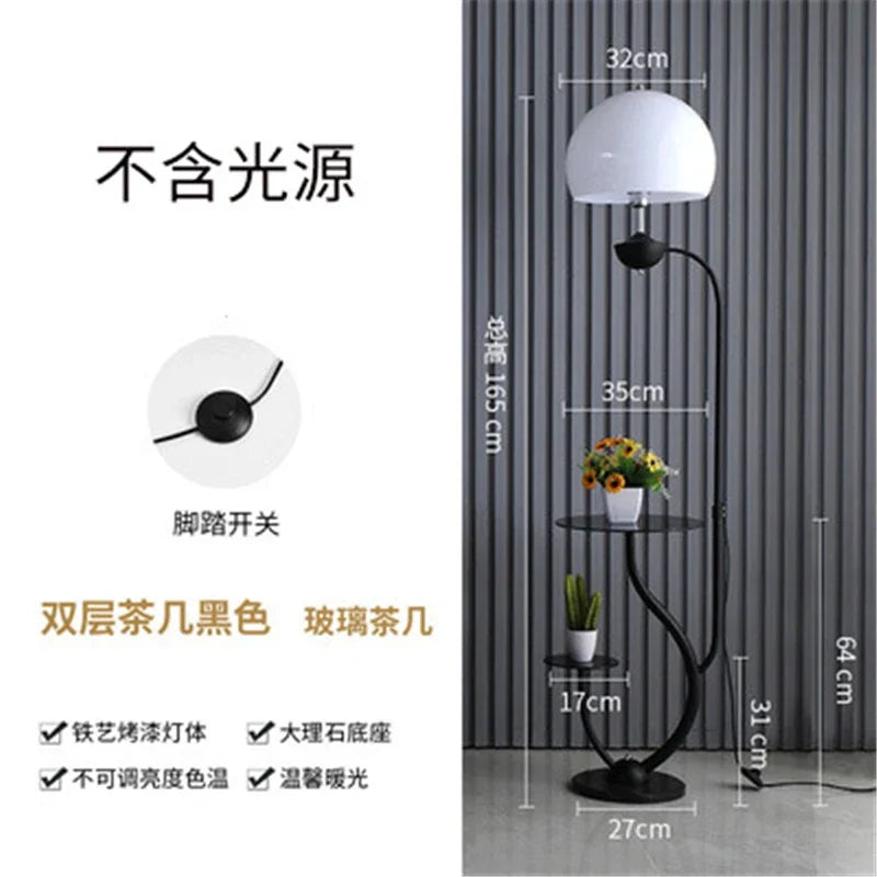 Nordic Modern Floor Lamp LED Flower Tea Table Floor Lamps for Living Room Bedroom Study Desk Lamp Home Decor Standing Lights E27