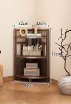 Corner Rack Multi-Layer Triangular Storage Shelf Living Room Floor-To-Wall Cabinet Kitchen Corner Tripod