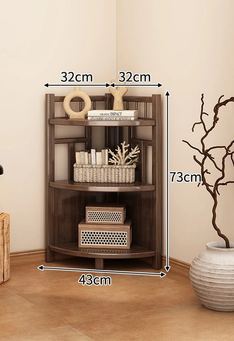 Corner Rack Multi-Layer Triangular Storage Shelf Living Room Floor-To-Wall Cabinet Kitchen Corner Tripod
