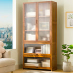 Bookshelf Shelf Floor-To-Ceiling Bookcase Reading Shelf Living Room Multi-Layer Storage Simple Storage Cabinet Solid Wood