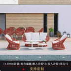 Outdoor Rattan Combination Courtyard Leisure Furniture Hotel Villa B & B Balcony Open-Air Outdoor Waterproof Rattan Chair Sofa