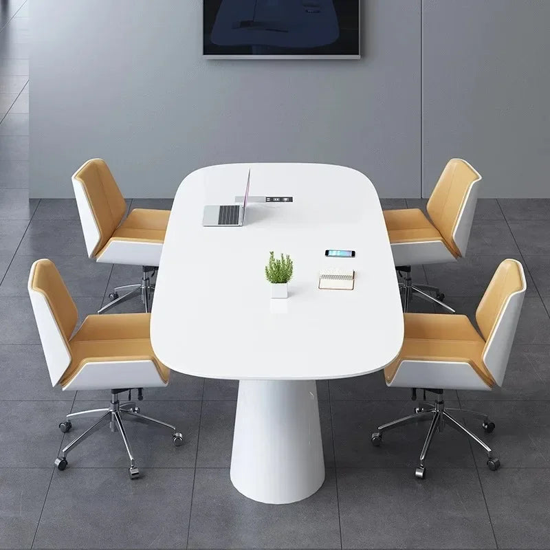 Luxury Leather Office Chair with Solid Wood Accent，Modern Swivel Executive Chair for Home Office Conference Room