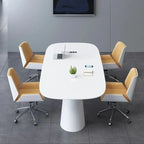 Luxury Leather Office Chair with Solid Wood Accent，Modern Swivel Executive Chair for Home Office Conference Room