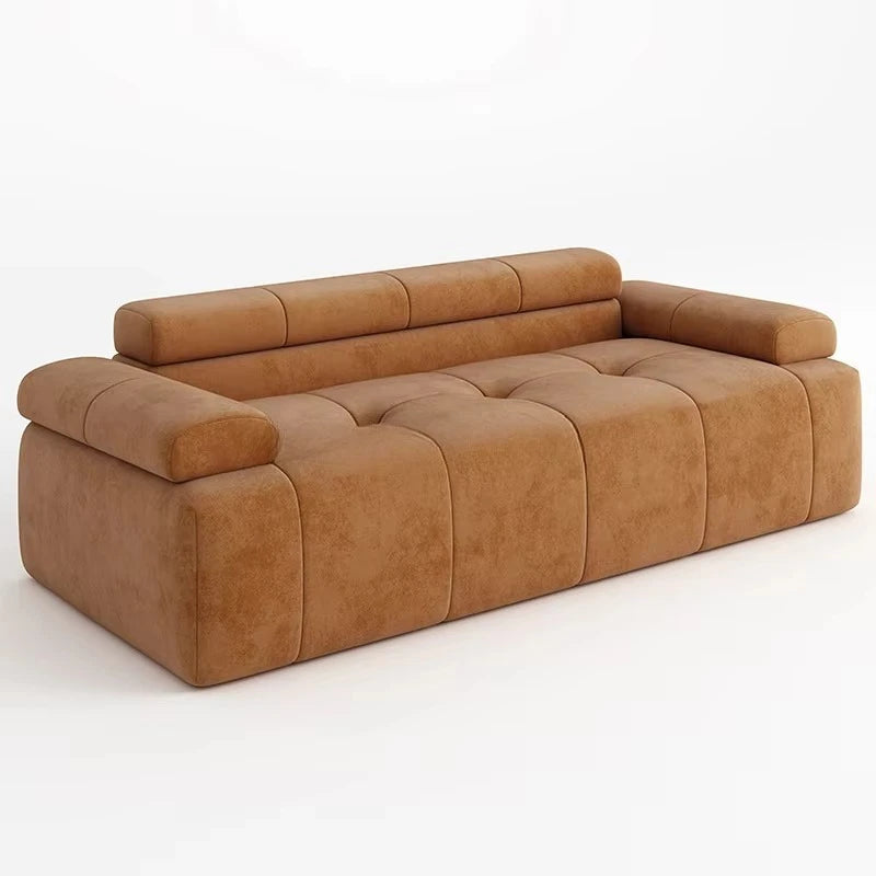 !@Hot Sales Customizable Luxury I-Shaped Fabric Sofa Set Compressed Sponge Bed for Living Room Custom Furniture Manufacturer
