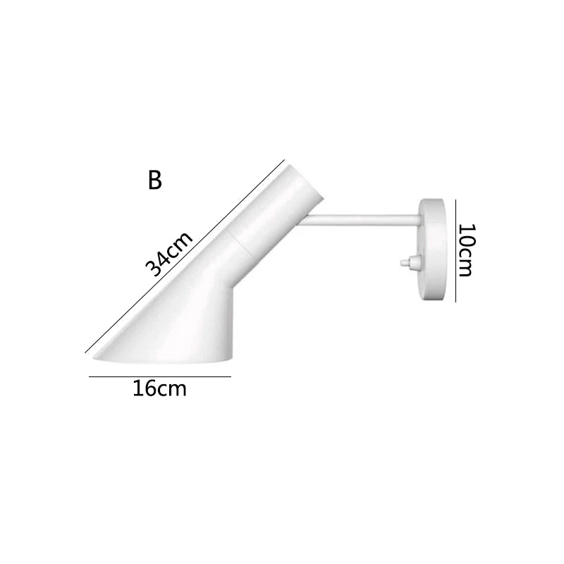 iron Wall Lamps Bedroom Living Room Wall Sconce Black White Home Decor Hotel Balcony beside Lighting