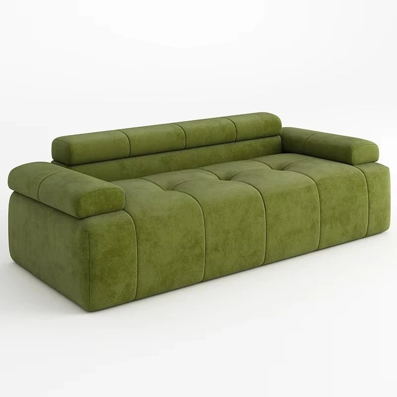 !@Hot Sales Customizable Luxury I-Shaped Fabric Sofa Set Compressed Sponge Bed for Living Room Custom Furniture Manufacturer