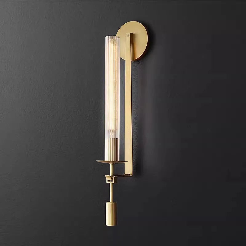 Simple Postmodern Scandinavian Wall Lamp for Hotel Bedroom Bedside Lamp Creative Light Luxury Corridor Background Decor Lighting